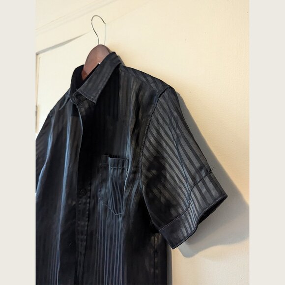 HAN KJOBENHAVN - Black striped shirt - Sz M - Picture 2 of 9